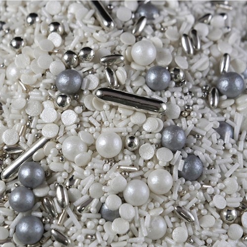 Confetis Prateado e Branco Confetis Prateado e Branco